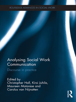 cover image of Analysing Social Work Communication